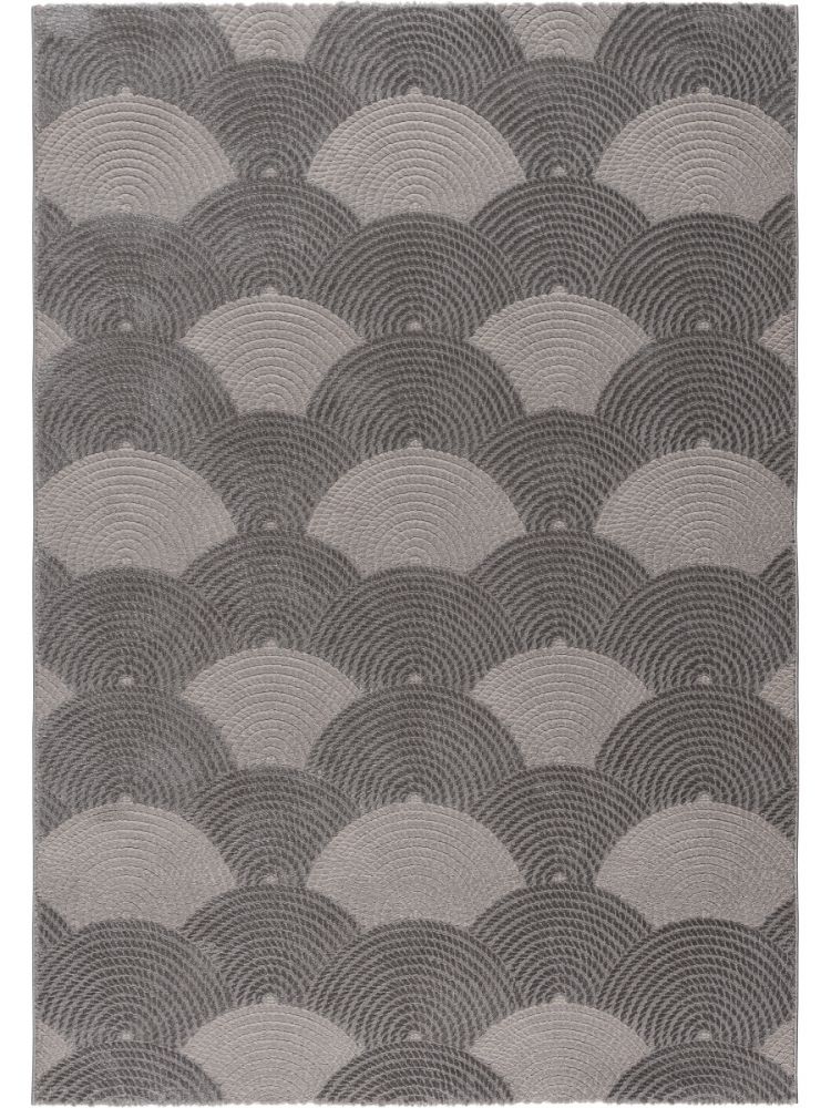 Kurzflor Teppich Beige | Skandinavisches Geometrisch Design