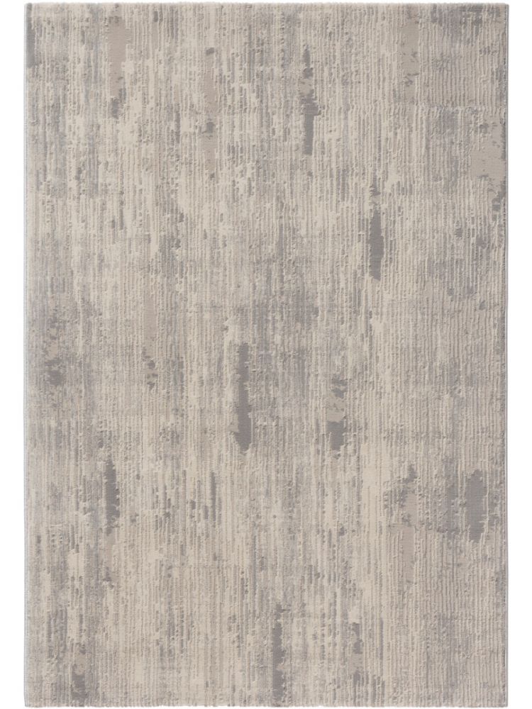 Kurzflor Teppich Beige Braun | Abstraktes vesch. Muster Größen