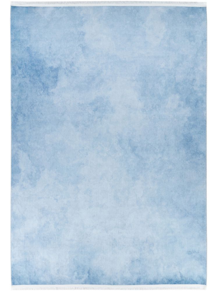 Waschbarer Teppich Anthrazit | Einfarbig Meliert aus Polyester