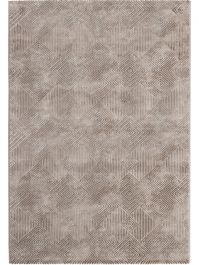 Braun Abstraktes Muster Teppich vesch. | Größen Kurzflor Beige