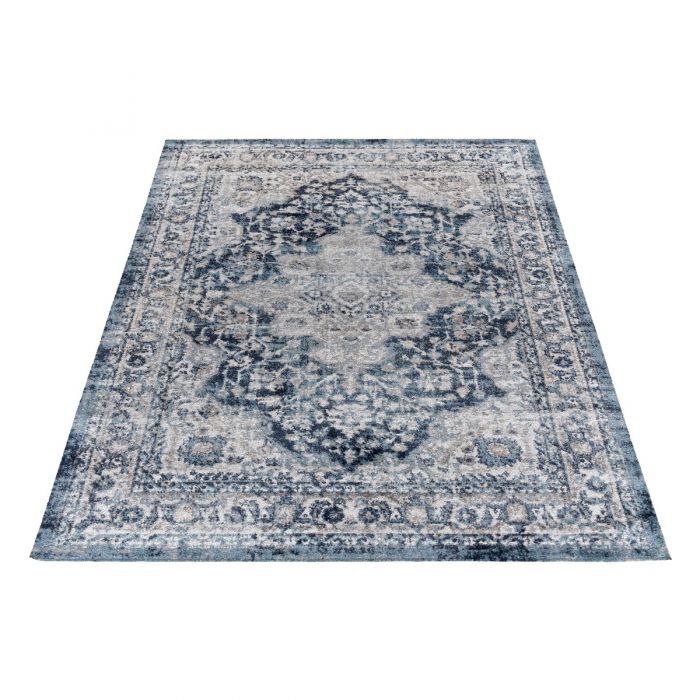 Vintage Teppich Antares Oriental Grau Blau A2020