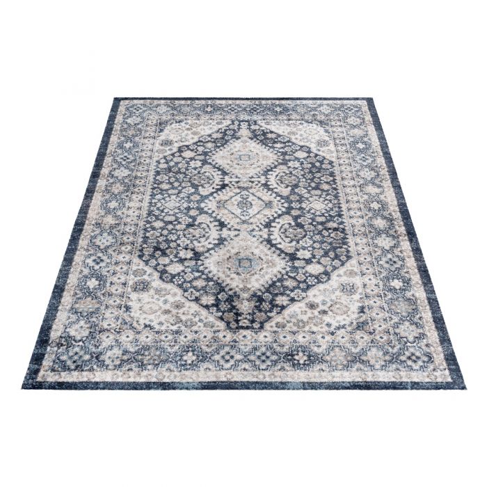 Vintage Teppich Antares Orientalisch Grau Blau A4020