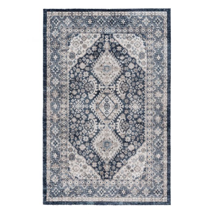 Vintage Teppich Antares Orientalisch Grau Blau A4020