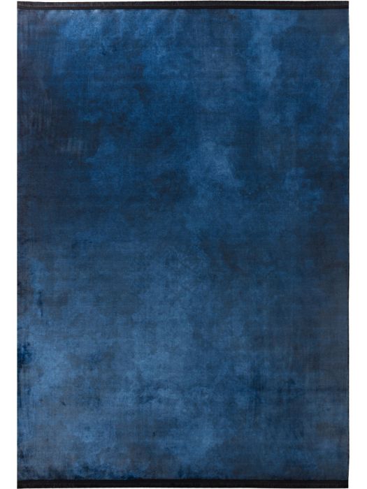 Waschbarer Teppich Blau