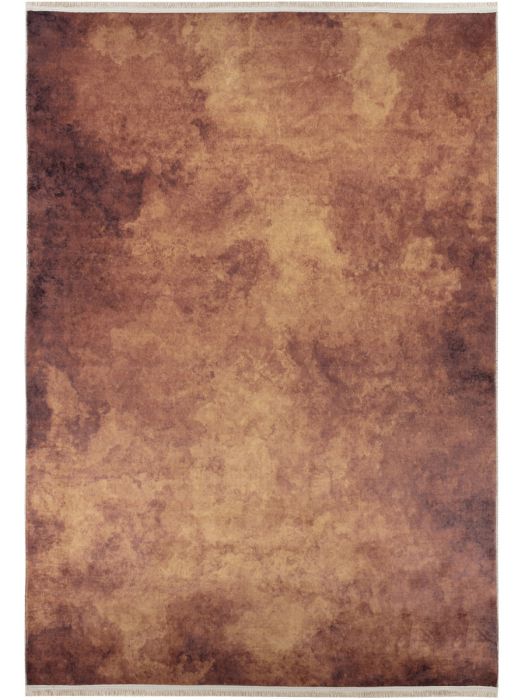 Waschbarer Teppich Braun