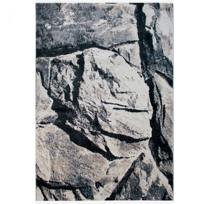 120x170 cm Teppich Kurzflor Beige Vintage Style Used Look Granit MY7615