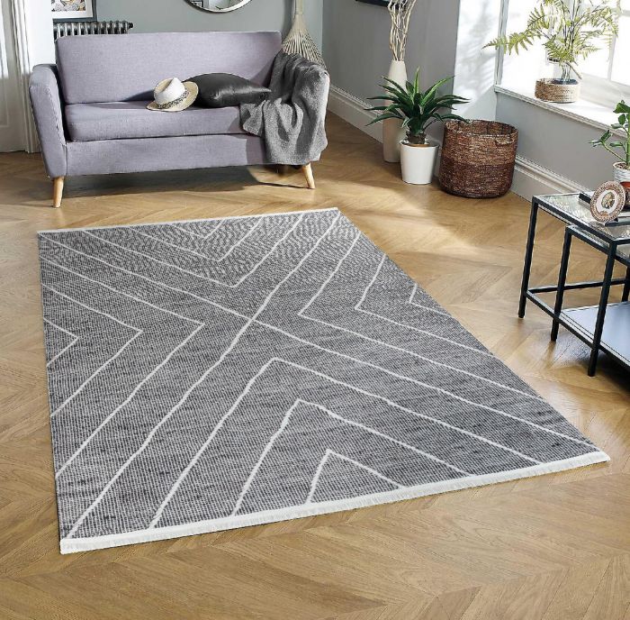 Waschbarer Teppich FELIS Line Grau M1020S