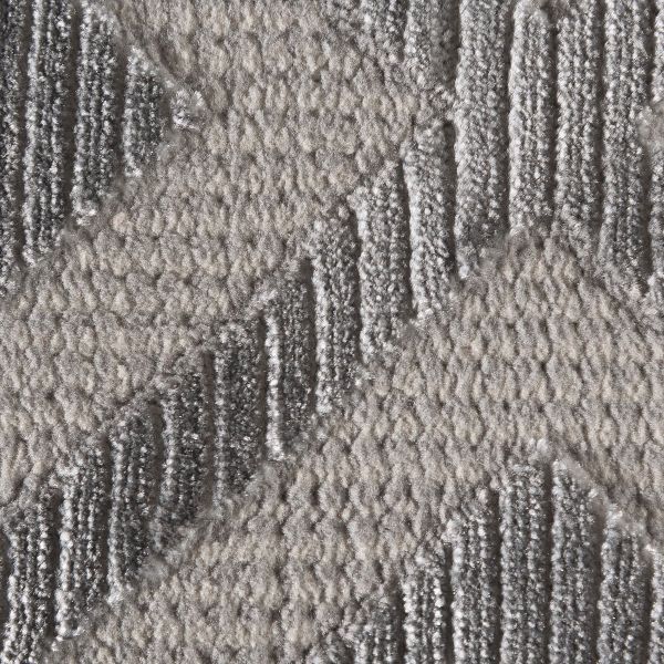 Kurzflor Teppich Grau div. Größen Muster Skandinavisches Boho