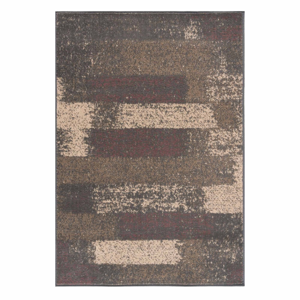 Moderner Kurzflor Teppich mit abstraktem Muster