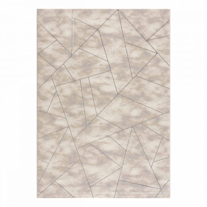 Designer Teppich Marmor Grau Silber LB801